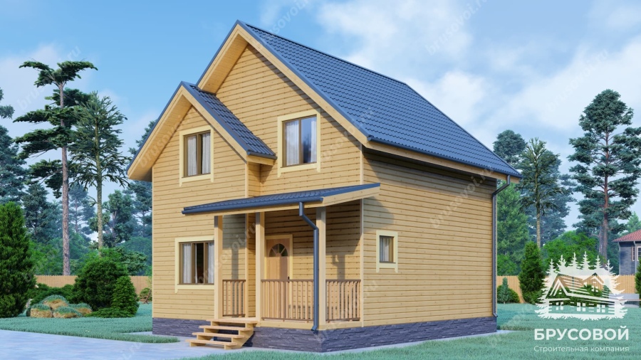 Главный вид проект БРУСОВОЙ №-66