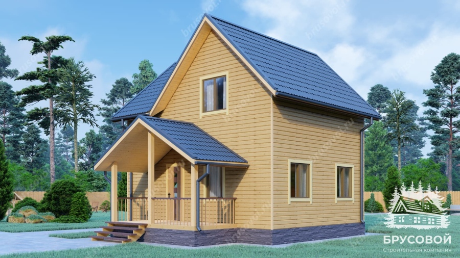 Главный вид проект БРУСОВОЙ №-68