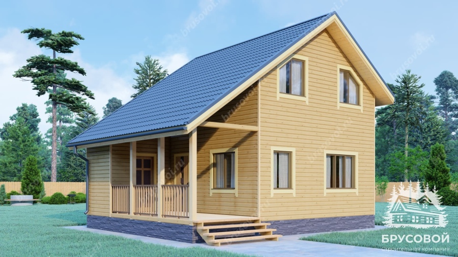 Главный вид проект БРУСОВОЙ №-70