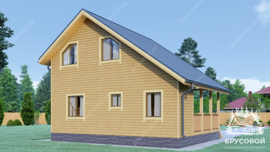 Четвертый вид проект БРУСОВОЙ №-70