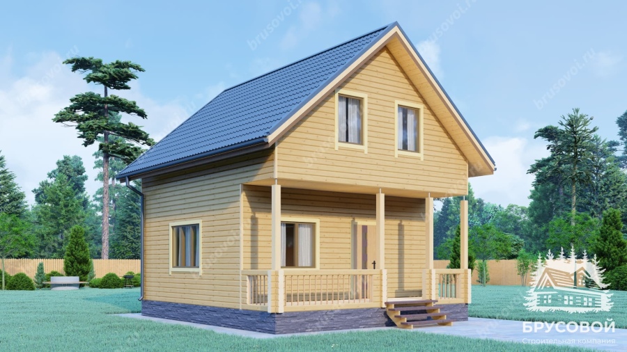 Четвертый вид проект БРУСОВОЙ №-72