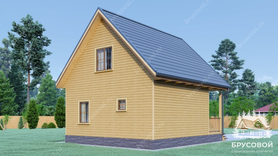 Четвертый вид проект БРУСОВОЙ №-74