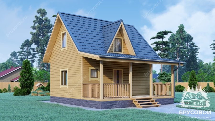 Главный вид проект БРУСОВОЙ №-75