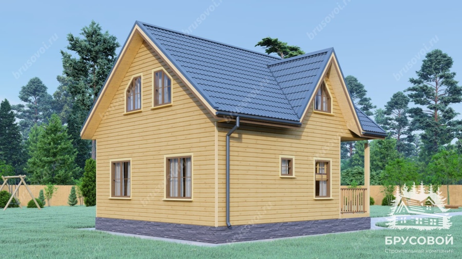 Четвертый вид проект БРУСОВОЙ №-76