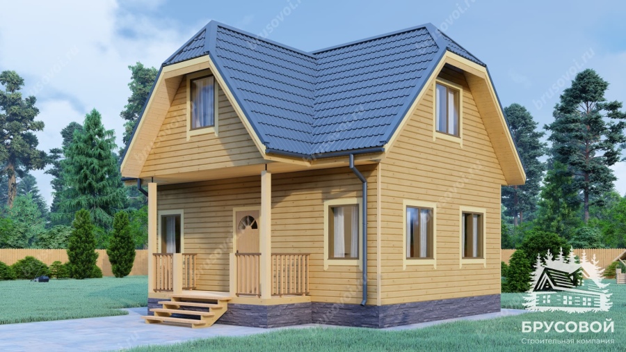 Главный вид проект БРУСОВОЙ №-80