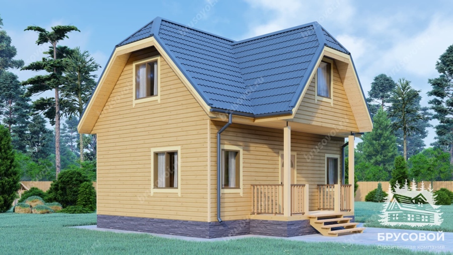 Четвертый вид проект БРУСОВОЙ №-80