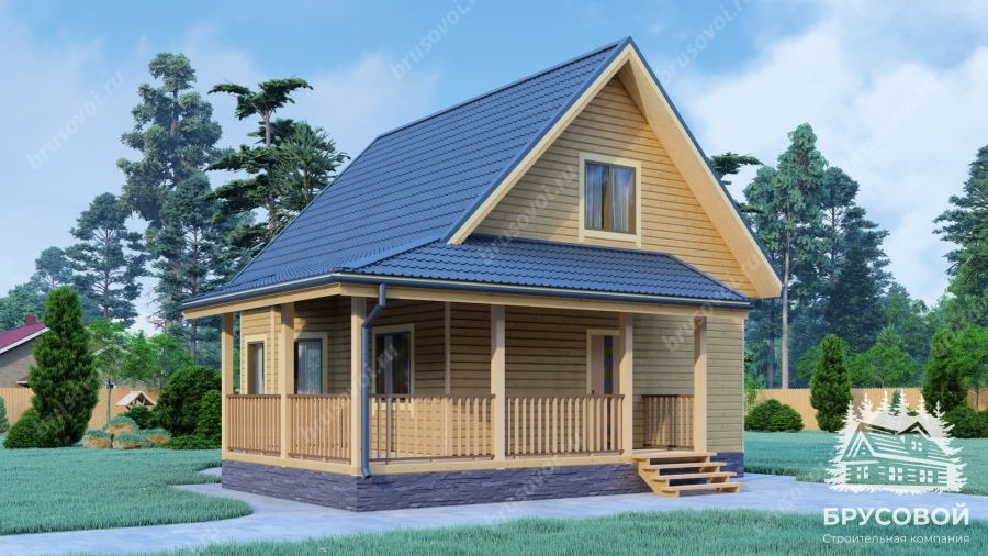 Главный вид проект БРУСОВОЙ №-82