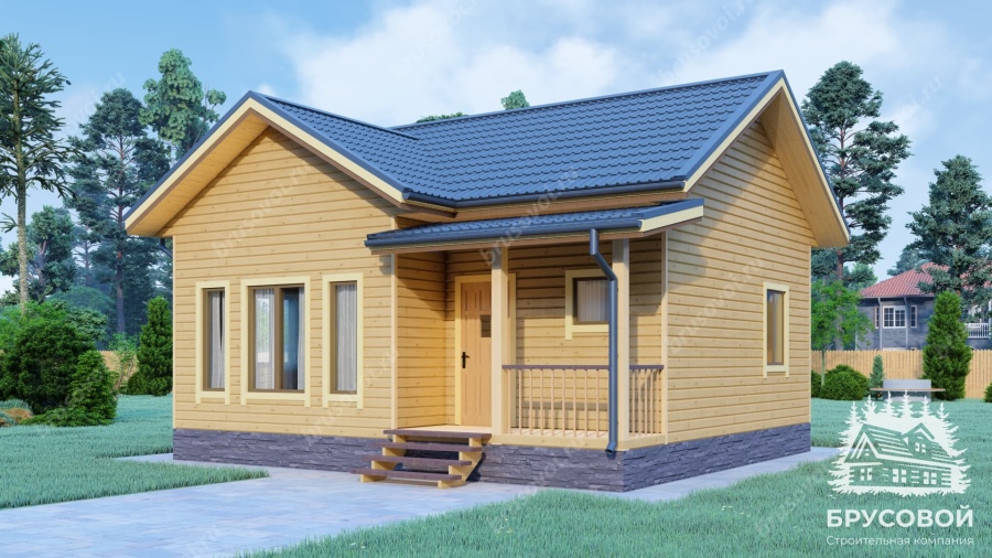 Главный вид проект БРУСОВОЙ №-84