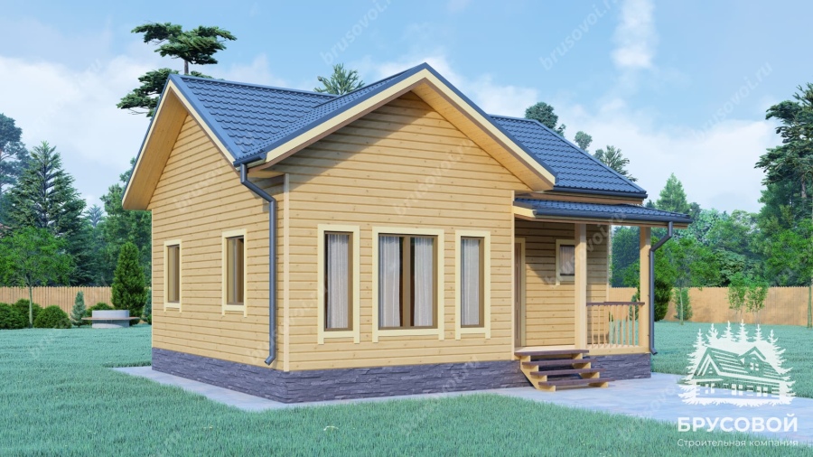 Четвертый вид проект БРУСОВОЙ №-84