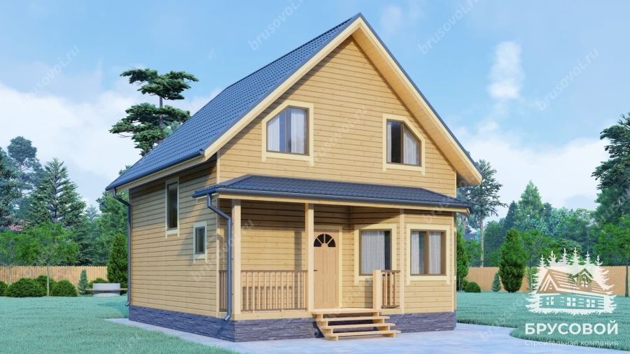 Главный вид проект БРУСОВОЙ №-85
