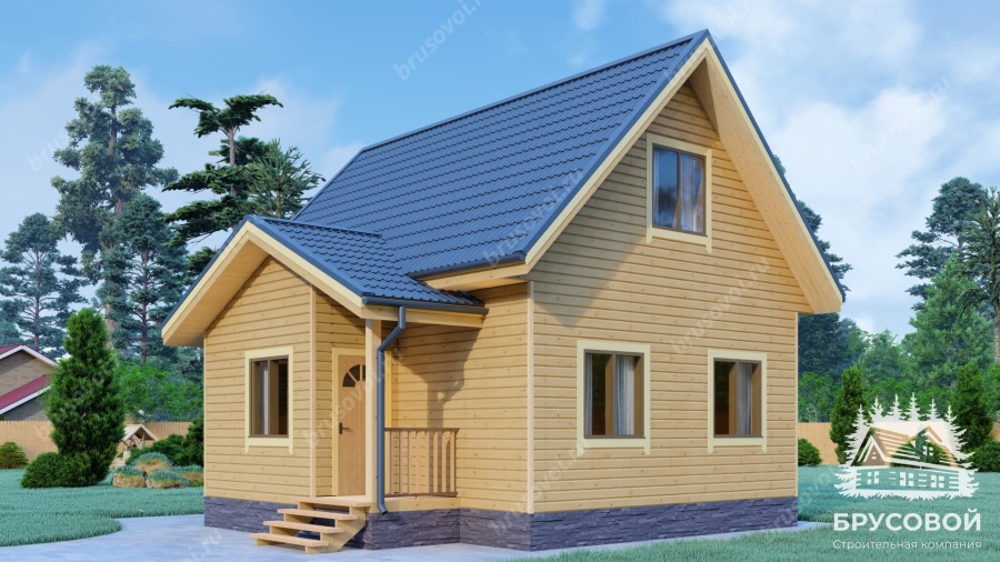 Главный вид проект БРУСОВОЙ №-86