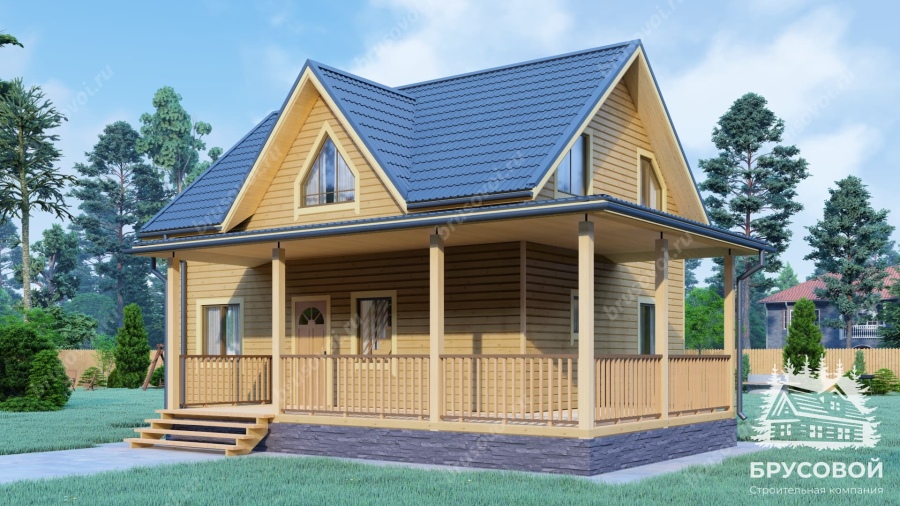 Главный вид проект БРУСОВОЙ №-90