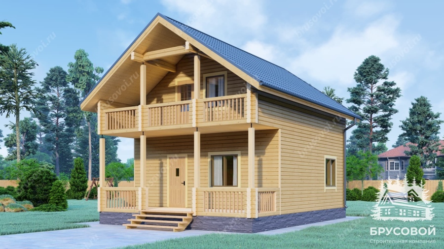 Главный вид проект БРУСОВОЙ №-93
