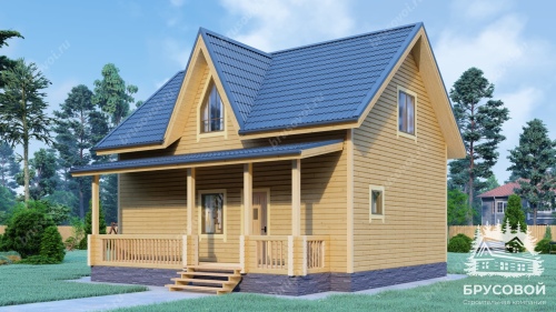 Проект дома из бруса 7х9, площадью 118 м2