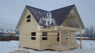 Дом из проф бруса 6 на 9