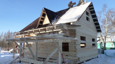 БД-75 брусовой дом 7х8